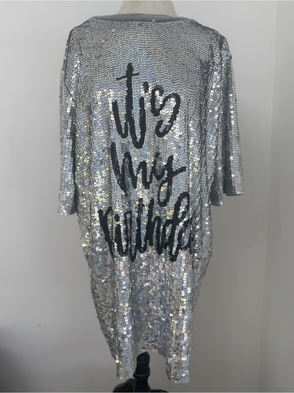 WHY DRESS "It's My Birthday" Sequin Dress Size OS